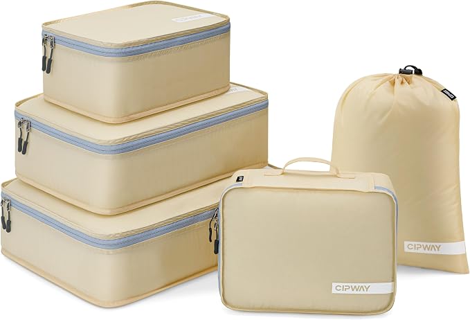 Cipway 5 Set Packing Cubes for Travel Suitcase Organizer for Accessories