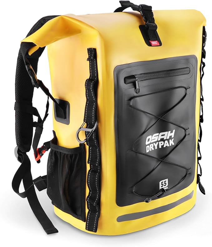 Waterproof Backpack Dry Bag 35L/55L/85L – Heavy Duty Roll-Top Hiking Backpack