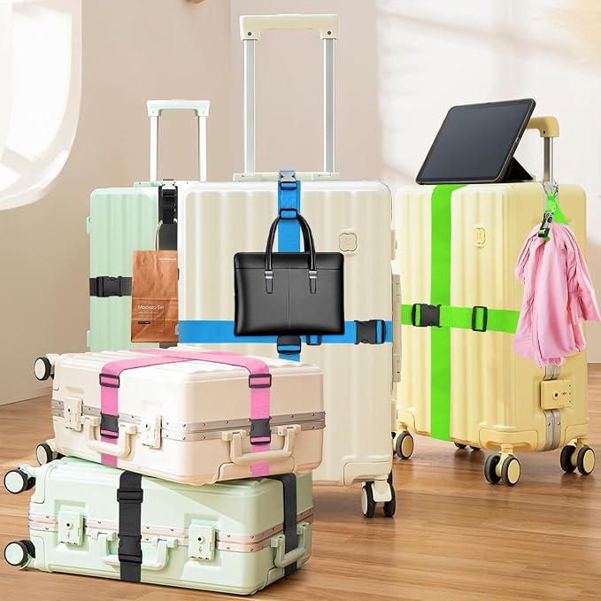 BILIONE 3Pcs Luggage Straps Set