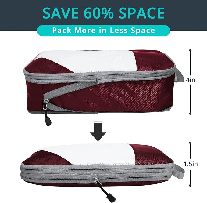 6 Set Compression Packing Cubes