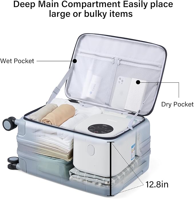 Hanke Hardside Expandable Checked Luggage, 24 Inch Top Opening Trunk Luggages