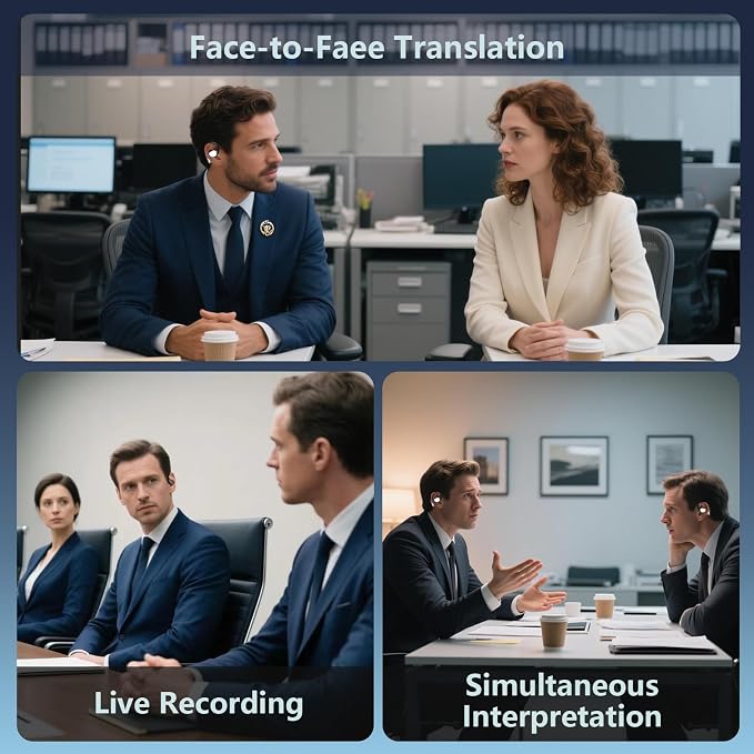 AI Language Translation Earbuds Real Time, Audifonos Traductores Inglés Español