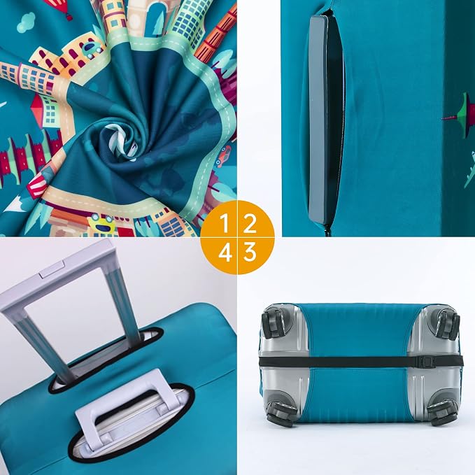 Travelkin Luggage Covers For Suitcase Tsa Approved, Suitcase Cover Protector