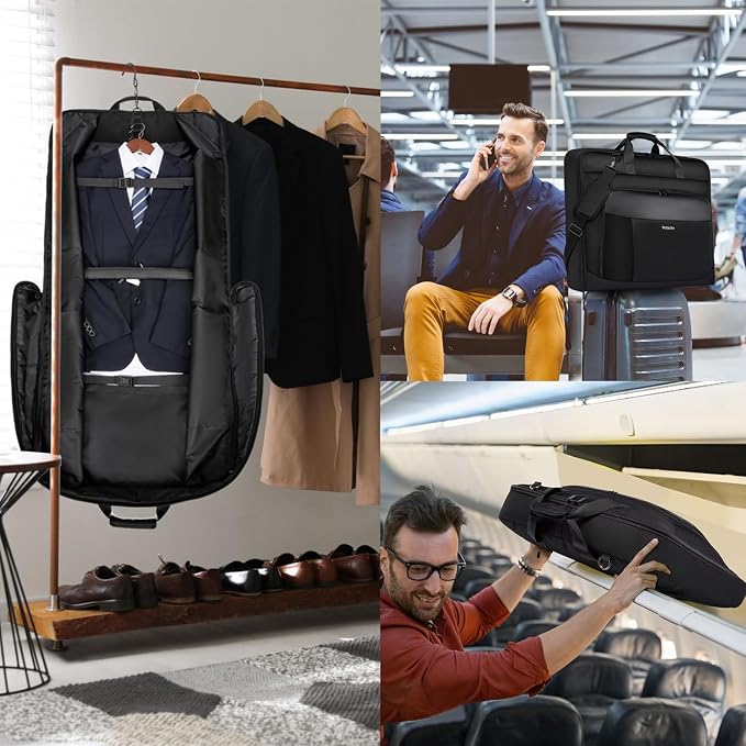 Garment Bag Travel Suit Bag for Men Large 40-Inch Carry on Garment Bag Up to 3