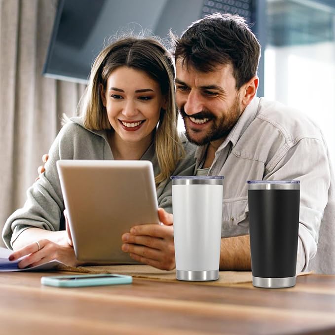 20 oz Tumbler with lid Double Wall Vacuum Insulated Tumblers Stainless Steel