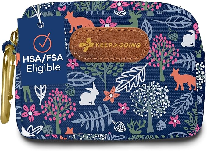 KeepGoing Small Travel First Aid Kit Kids – 60 Pc. Mini First Aid Kit