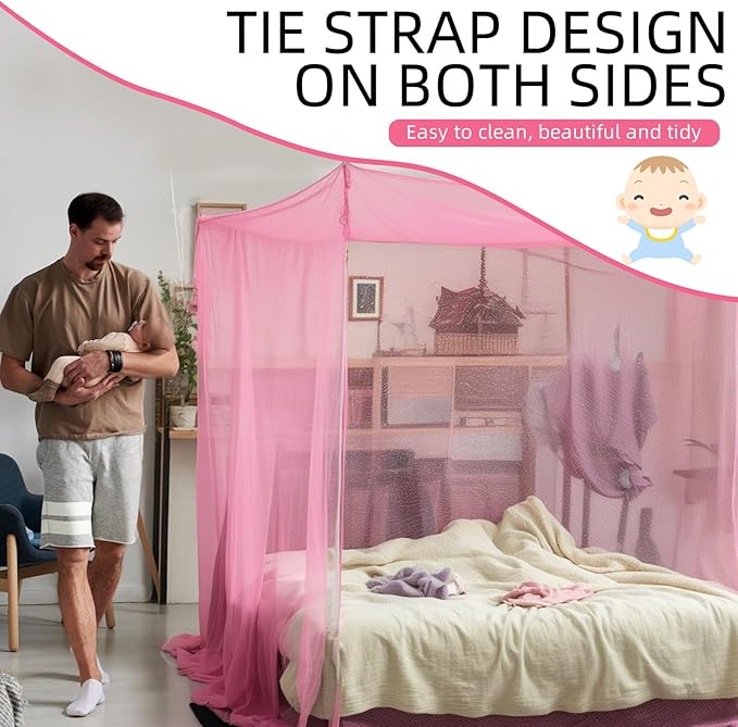 4 Corners Mosquito Net for Mosquiteros para Camas Bed Canopies Netting Bed