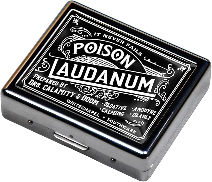 Silver Vintage Pill Box 7 Day Metal Pill Box