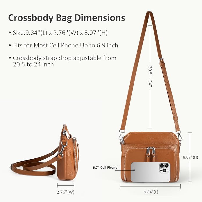 befen Genuine Leather Crossbody Purses