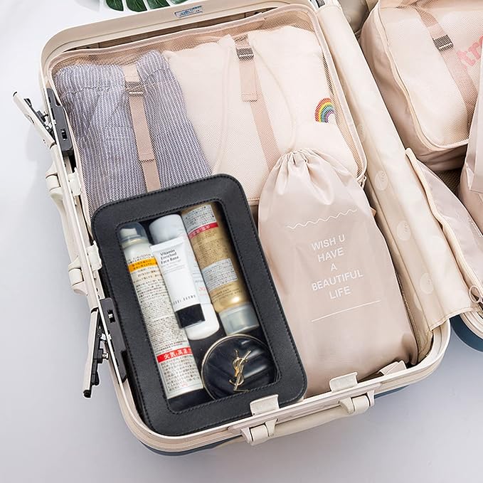 LETGO Clear Makeup Bags, TSA Approved Toiletry Bag