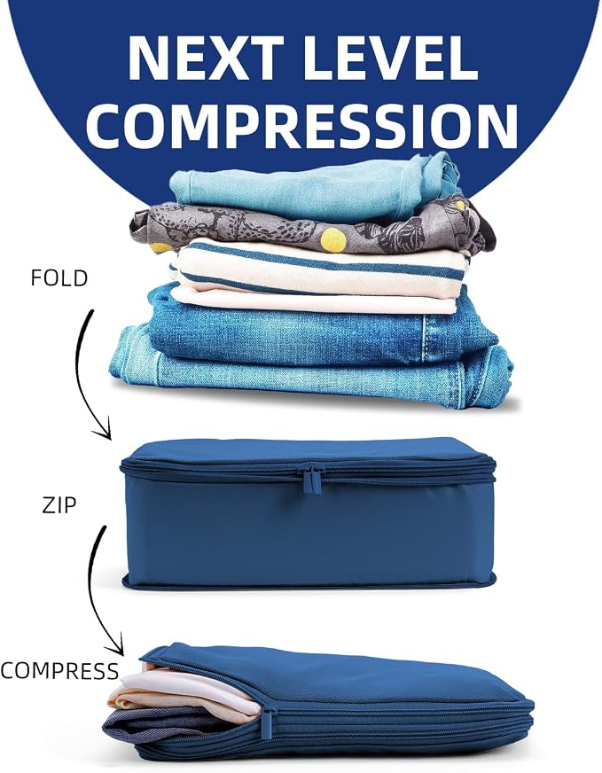 6 Set Compression Packing Cubes
