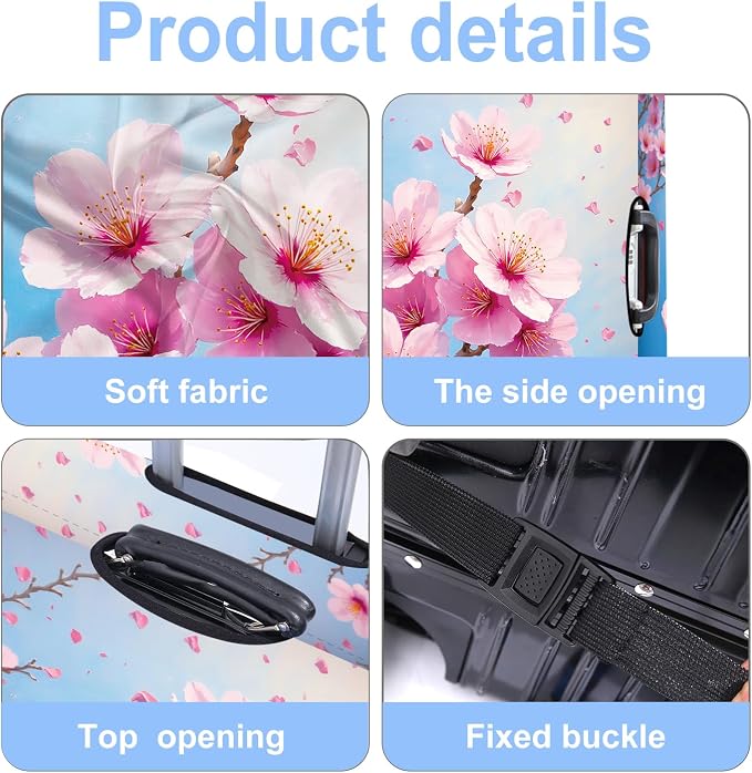 Luggage Cover Washable Suitcase Protector Anti-Scratch, Stretchable Fit