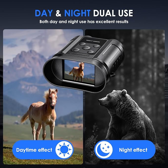 Night Vision Goggles, Compact Night Vision Binoculars, 32GB Card Included
