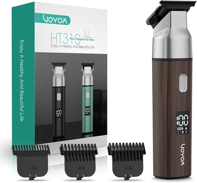 VOYOR Body Hair Trimmer for Men, Electric Razor, Versatile Groin & Body Trimmer