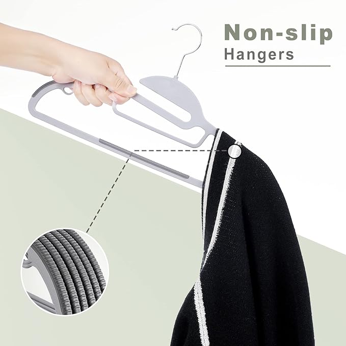 BAGAIL Plastic Hangers 50 Pack