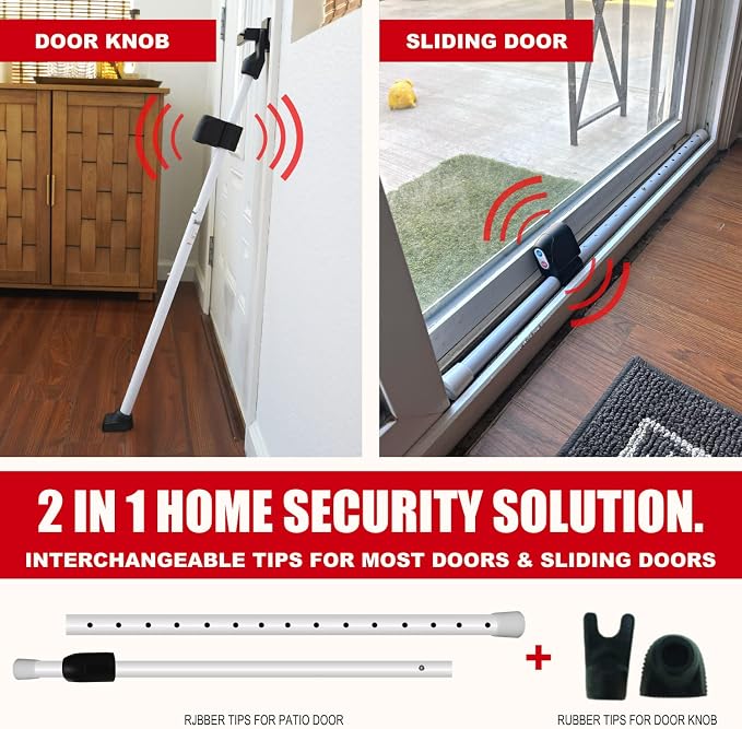 SECURITYMAN 2-in-1 Door Security Bar
