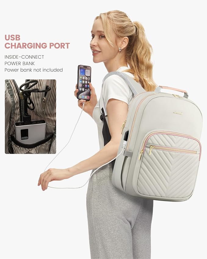 LOVEVOOK Laptop Backpack Purse for Women, Work Travel Computer Bags, College