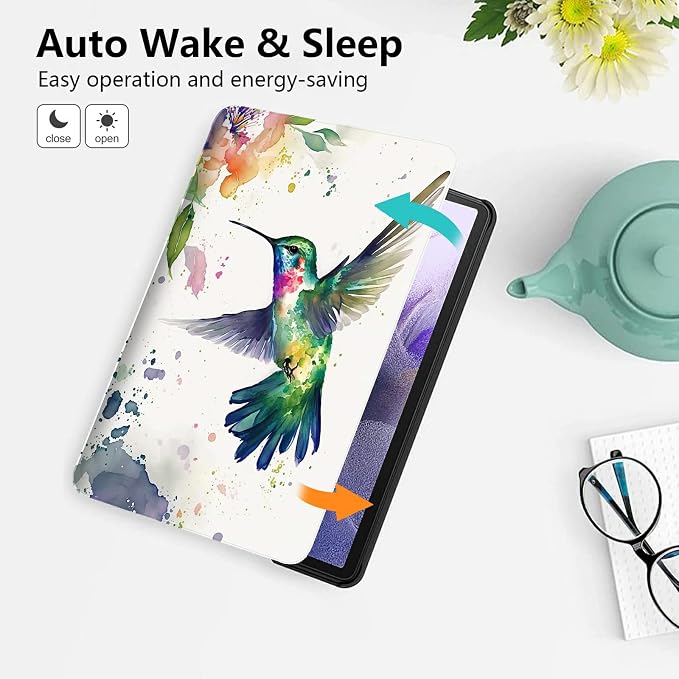 All-New HD 8 Plus Tablet Case Kindle Fire HD 8 Case 10th Generation 2024/2022/2020 Folding Stand PU Leather Slim Smart Cover with Auto Wake/Sleep for Amazon Fire Tablet 2020Animals Dog Paws