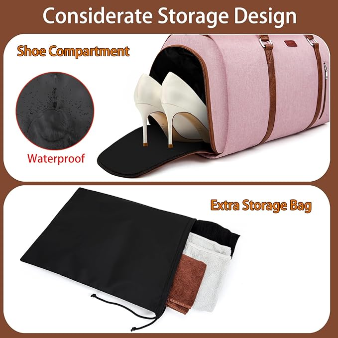 Convertible Garment Duffel Bag for Travel