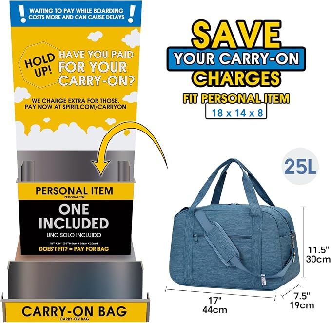 Narwey 18" Carry on Bag Underseat