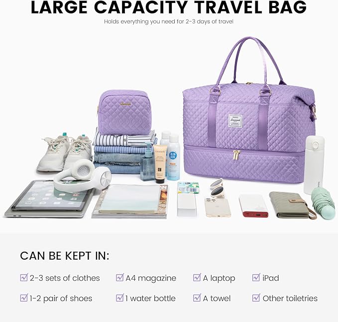 LOVEVOOK Travel Duffle Bag, Weekender Bags