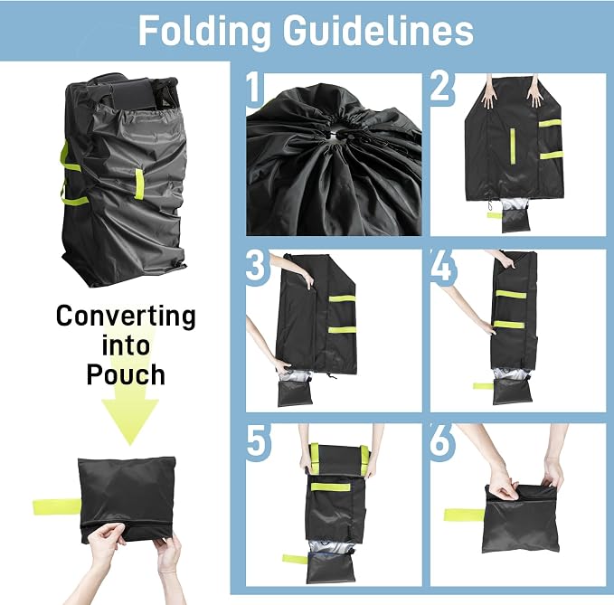 Gate Cheak Stroller Bag for Airplane Travel, Standard or Double Stroller Travel