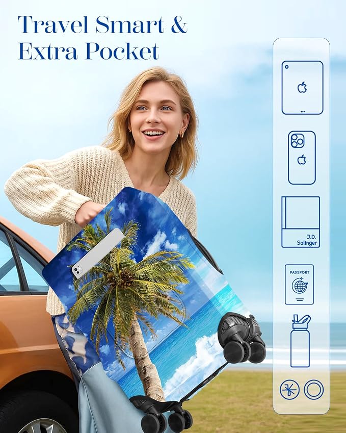 Slohif Luggage Cover for Suitcase Tsa Approved Protector
