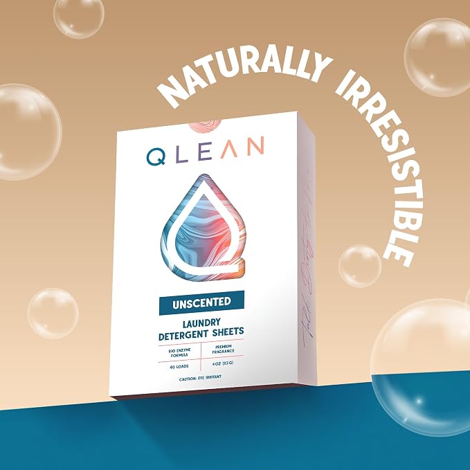 QLEAN Laundry Detergent Sheets – Travel Laundry Detergent Sheets