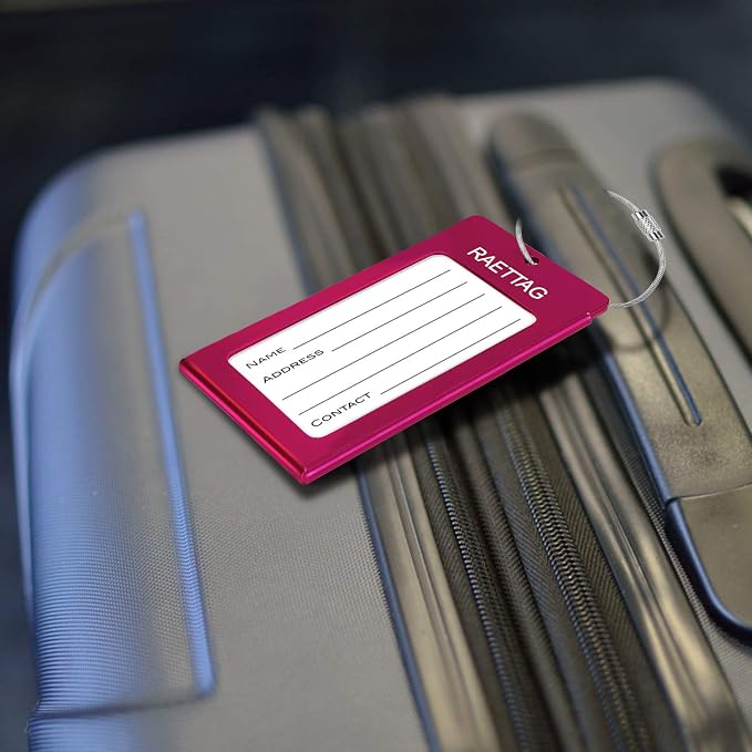 Luggage Tags Metal Suitcase Tags Travel Bag ID Identifier Luggage Tag