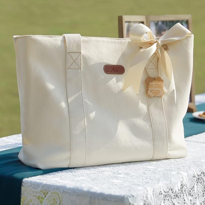 AW BRIDAL Monogram Canvas Tote Bag