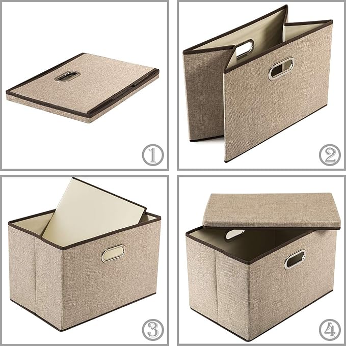 PRANDOM Large Collapsible Storage Baskets