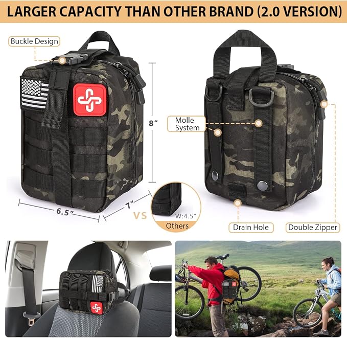 Survival Kit, Emergency Kit for Earthquake, Outdoor Adventure, Gifts for Men