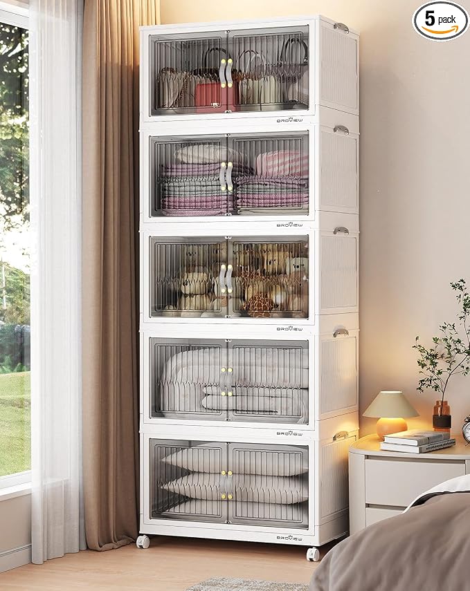 BROVIEW 400Qt Stackable Storage Bins