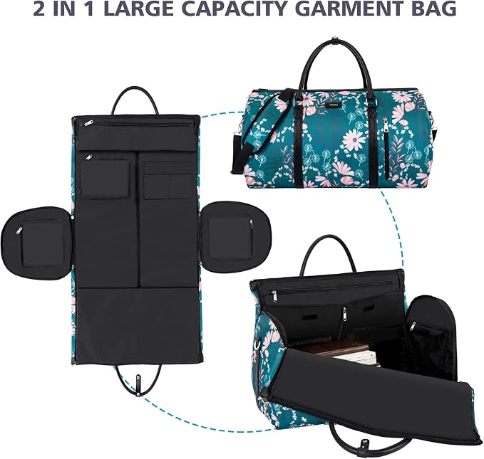 Garment Bag for Travel Convertible Carry On Garment Bag Large Travel Duffel