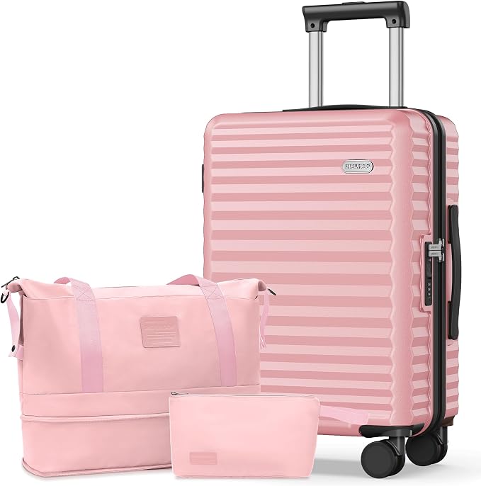 SHOWKOO Suitcase Hardside Expandable Luggage Set, Suitcase