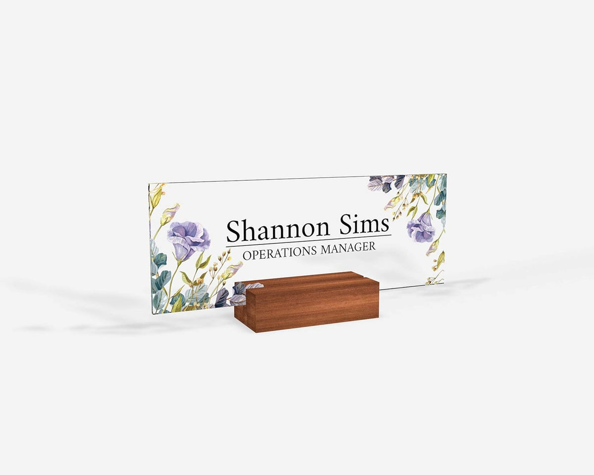 Personalized name plate for desk Nameplate sign Modern office business decor Executive desk organize school Desk name sign (8"x2.5")