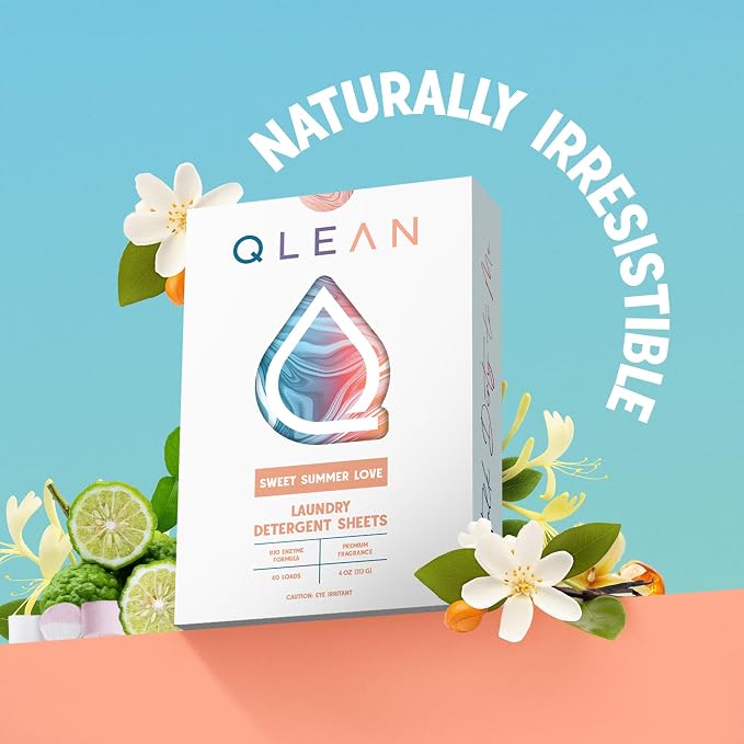 QLEAN Laundry Detergent Sheets – Travel Laundry Detergent Sheets, Eco-Friendly
