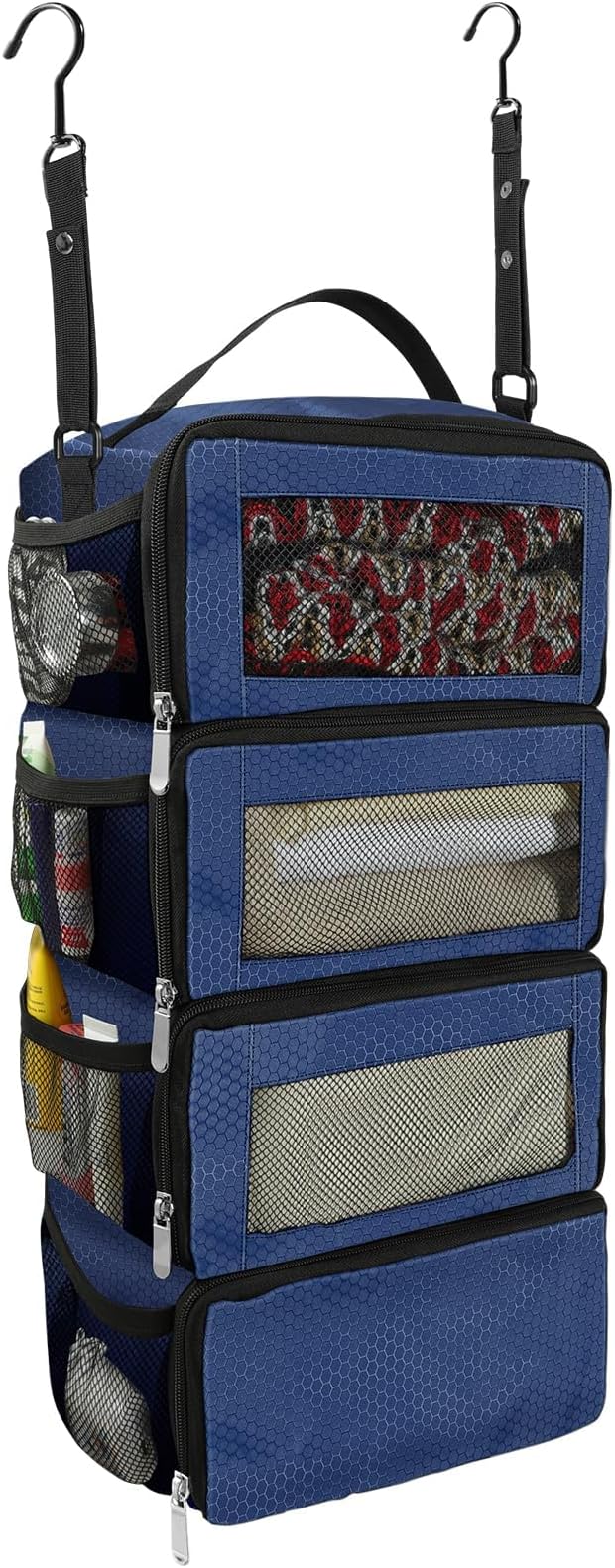 Suitcase Organizer, Travel Luggage Organizer Portable Hanging Travel Shelves