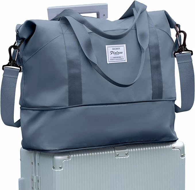 Travel Duffel Bag, Sports Tote Gym Bag, Shoulder Weekender Overnight Bag