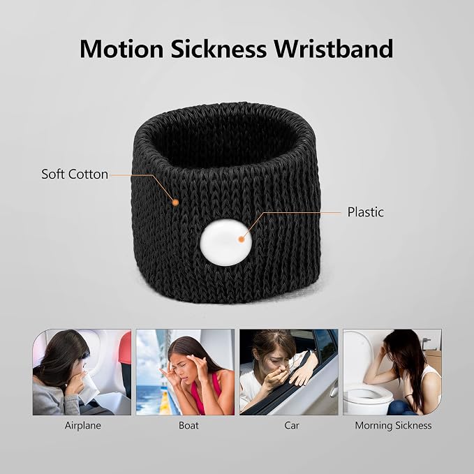 Cozyhealth Motion Sickness Wristband, Anti-Nausea Acupressure Wrist Band