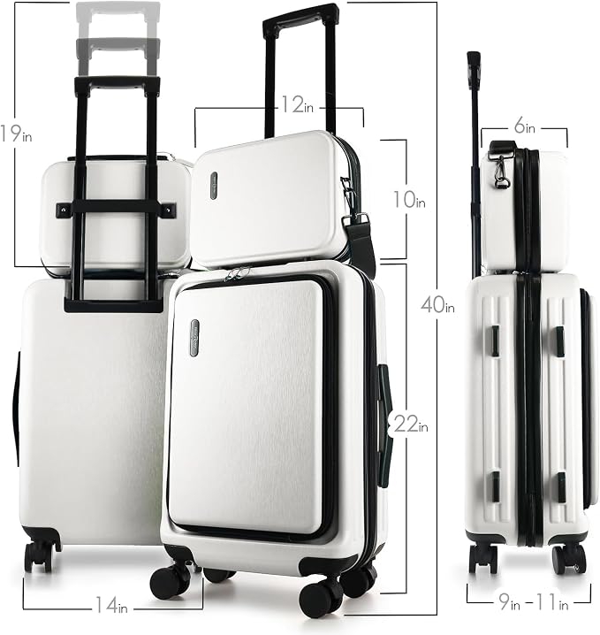 22 Inch Carry On Luggage 22x14x9 Airline Approved, Carry On Suitcase