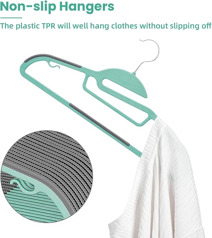 BAGAIL Plastic Hangers 50 Pack