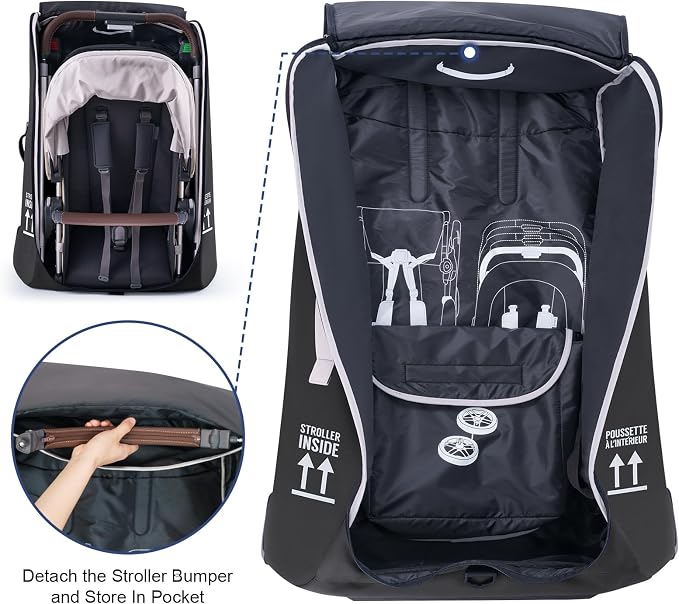 Stroller Bag for Airplane, Stroller Travel Bag Compatible
