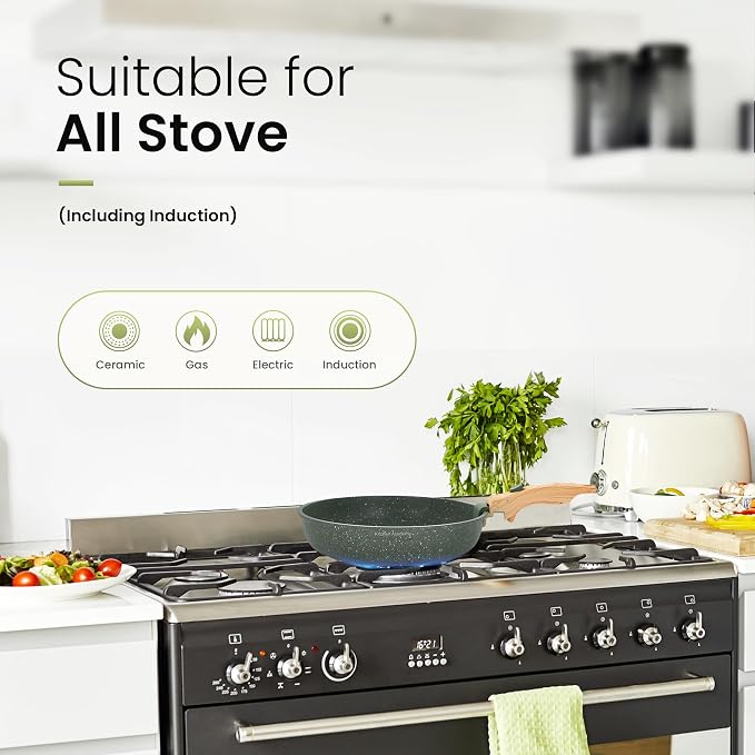Kitchen Academy Removable Handle Pots and Pans Set