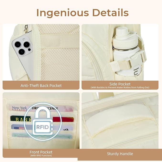 CLUCI Wrinkle-Resistant Laptop Backpack