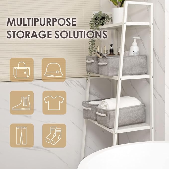 TheWarmHome Storage Bins for Shelves