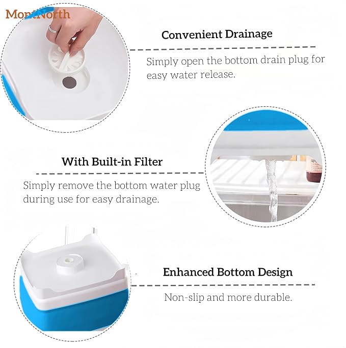 Collapsible Wash Basin 9L, Foldable Dish Tub