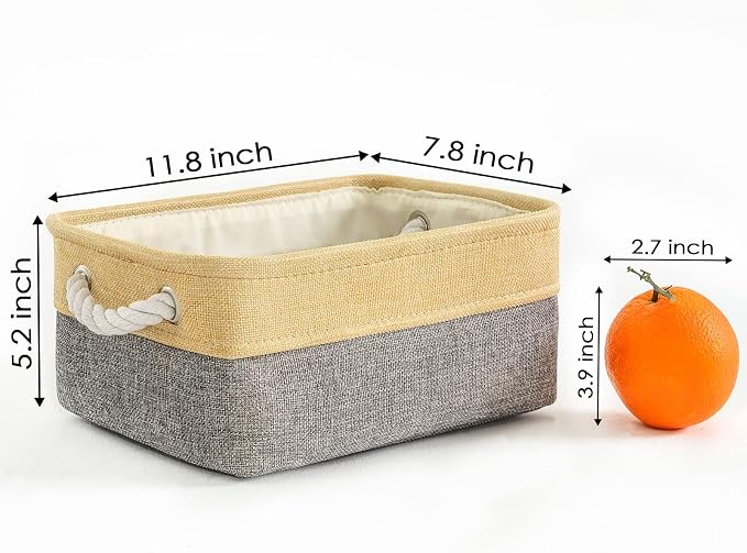 TheWarmHome Small Storage Bins Basket