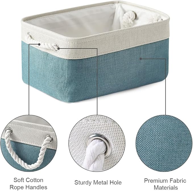 TheWarmHome Fabric Storage Bins Baskets