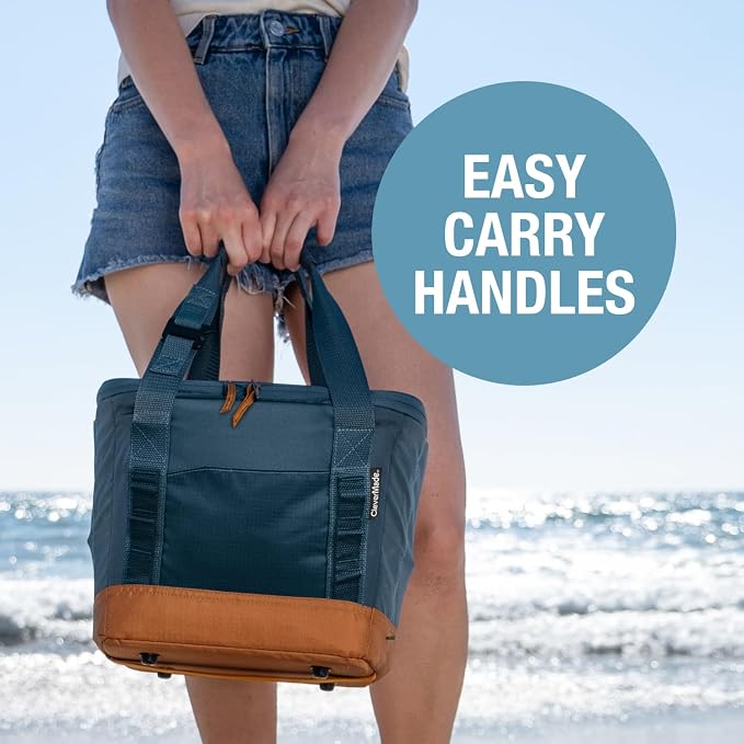 CleverMade Collapsible Insulated Cooler Bag – Leakproof Soft Folding Cooler